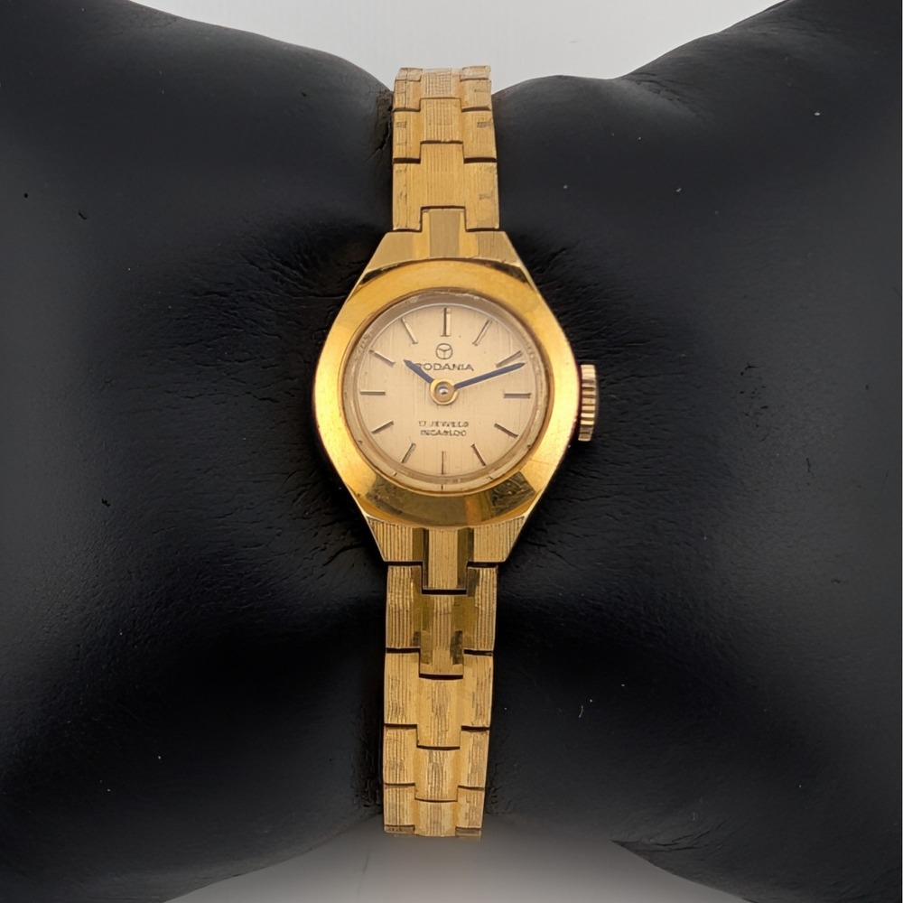 Vintage‎ Rodania Swiss Manual Wind 17 Jewel Incabloc Gold Tone Petite Watch